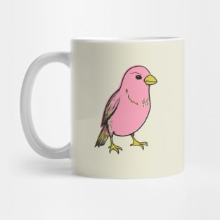 A Pink Bird Mug